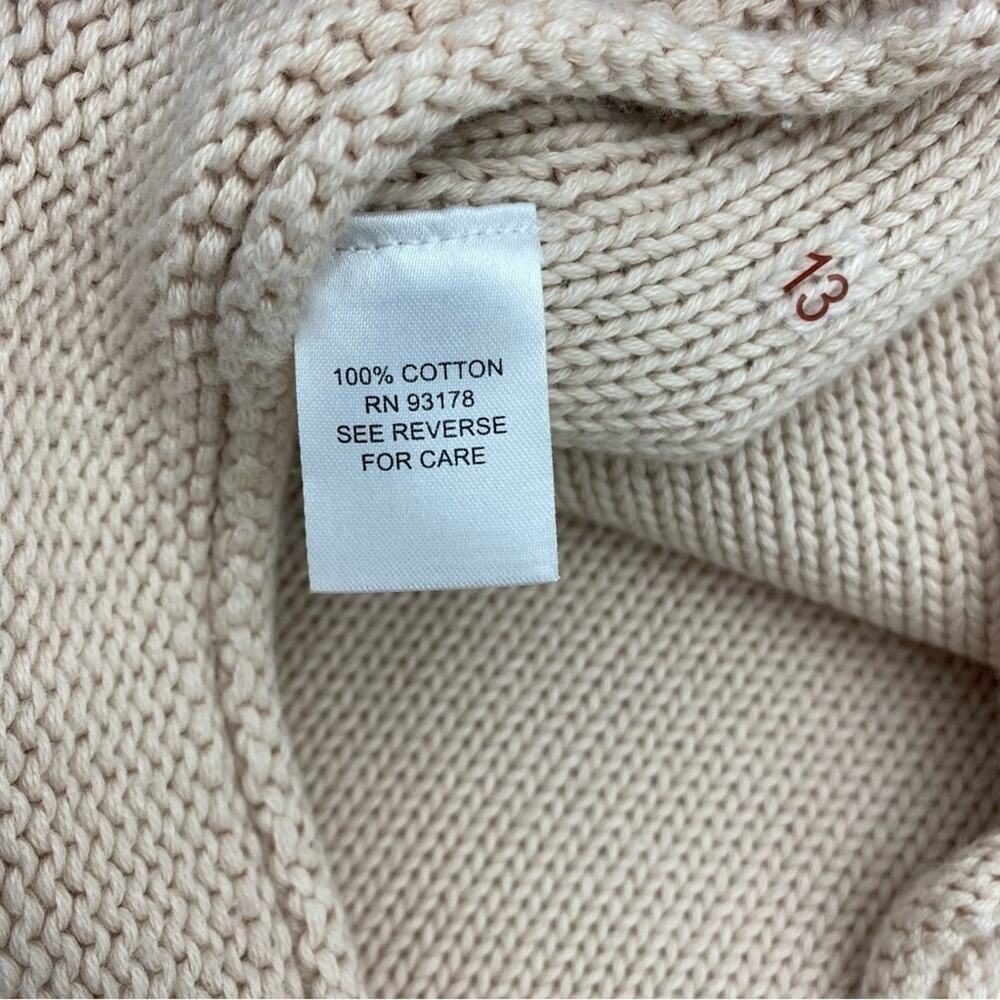 Chelsea & Theodore Sweater “inside out seams” Crewneck‎ Cream - M - Picture 7 of 10